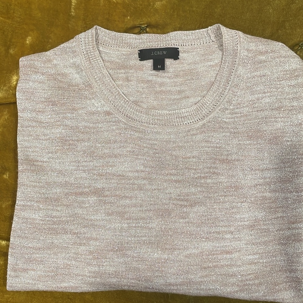 Lightweight Metallic Thread Sweater - image 1